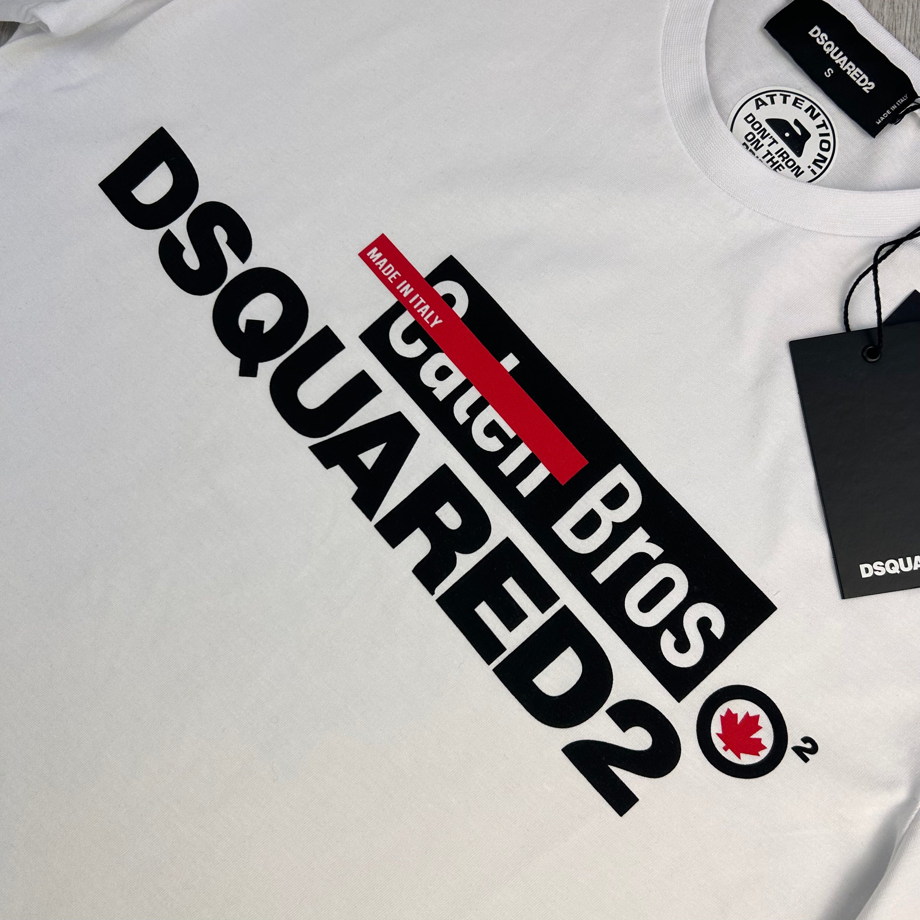 Dsquared2 Men’s ‘Caten Bros’ White T-shirt