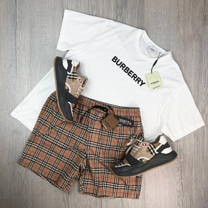 Burberry Men’s Check Drawcord Swim Shorts