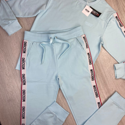 Moschino Men’s Skye Blue Jumper & Joggers Tracksuit
