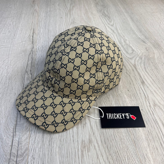 Gucci Men’s Beige Nylon GG Baseball Cap