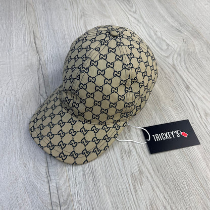Gucci Men’s Beige Nylon GG Baseball Cap