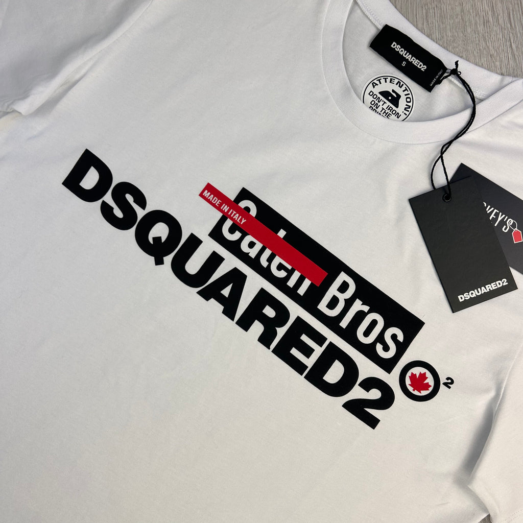 Dsquared2 Men’s ‘Caten Bros’ White T-shirt