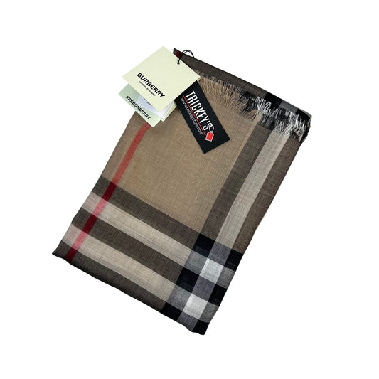Burberry Men’s Original Check Printed Silk Scarf
