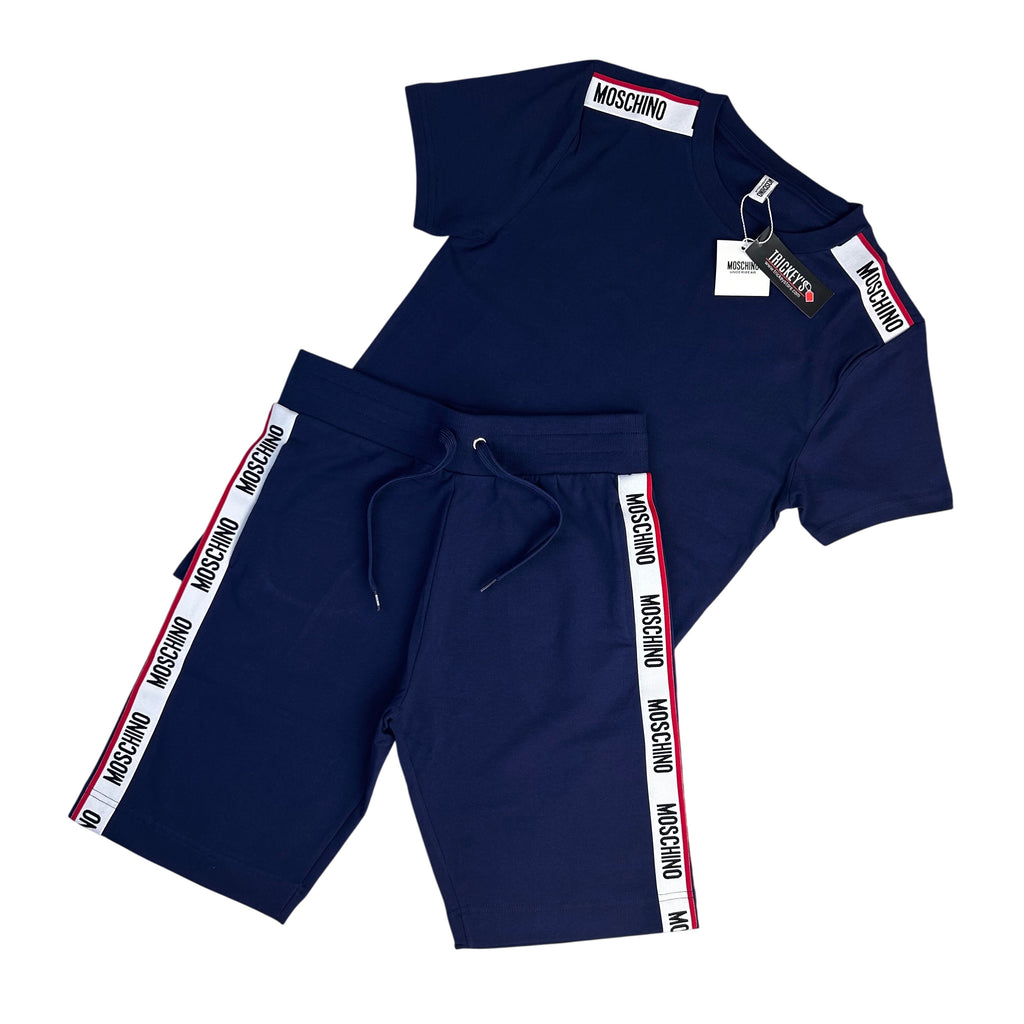 Moschino Men’s Navy T-shirt & Short Set