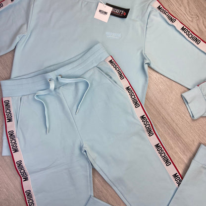 Moschino Men’s Skye Blue Jumper & Joggers Tracksuit
