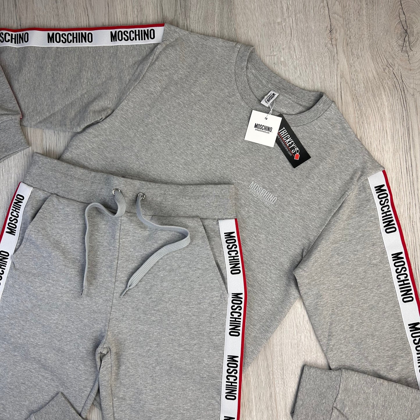 Moschino Men’s Grey Full Tracksuit