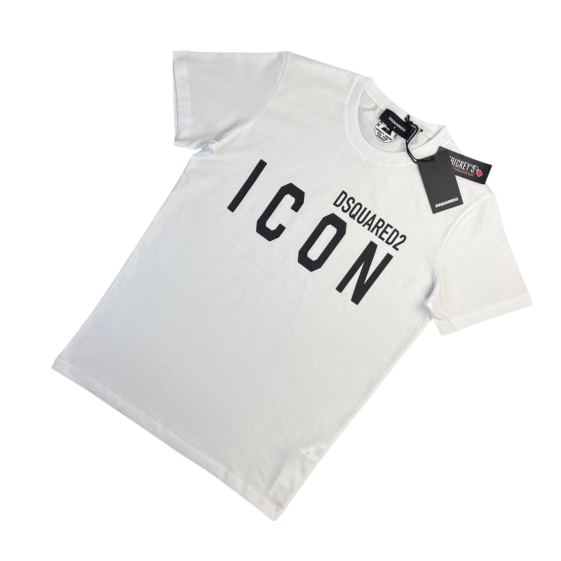 DSQUARED2 ICON Tシャツ XL ホワイト DSQUARED2 Icon Logo Loose Fit T Shirt White – Elementarystores
