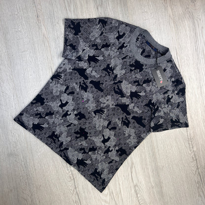 Louis Vuitton Men's Camo Jacquard T-shirt - Medium Slim