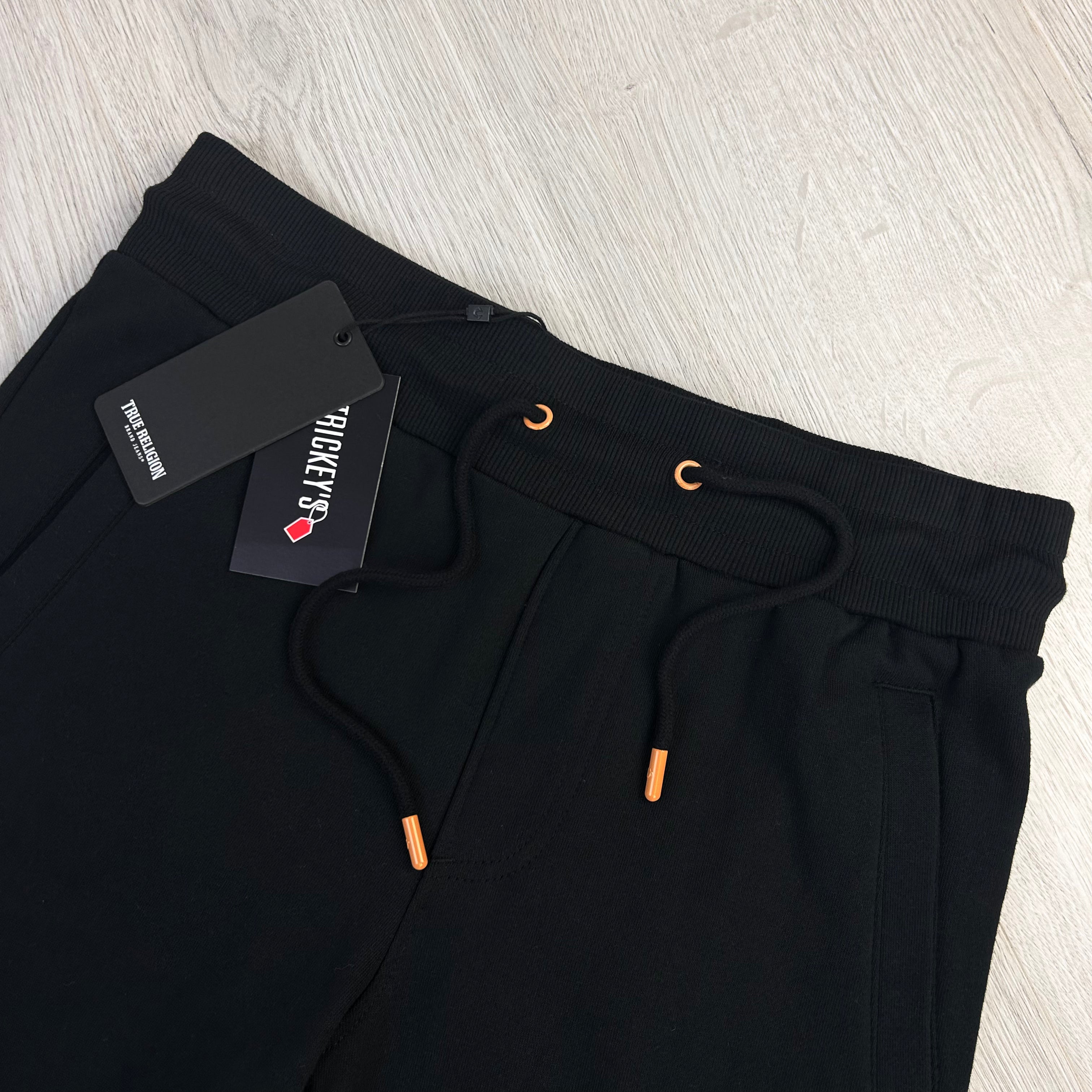 True Religion Men’s Black Jersey Shorts