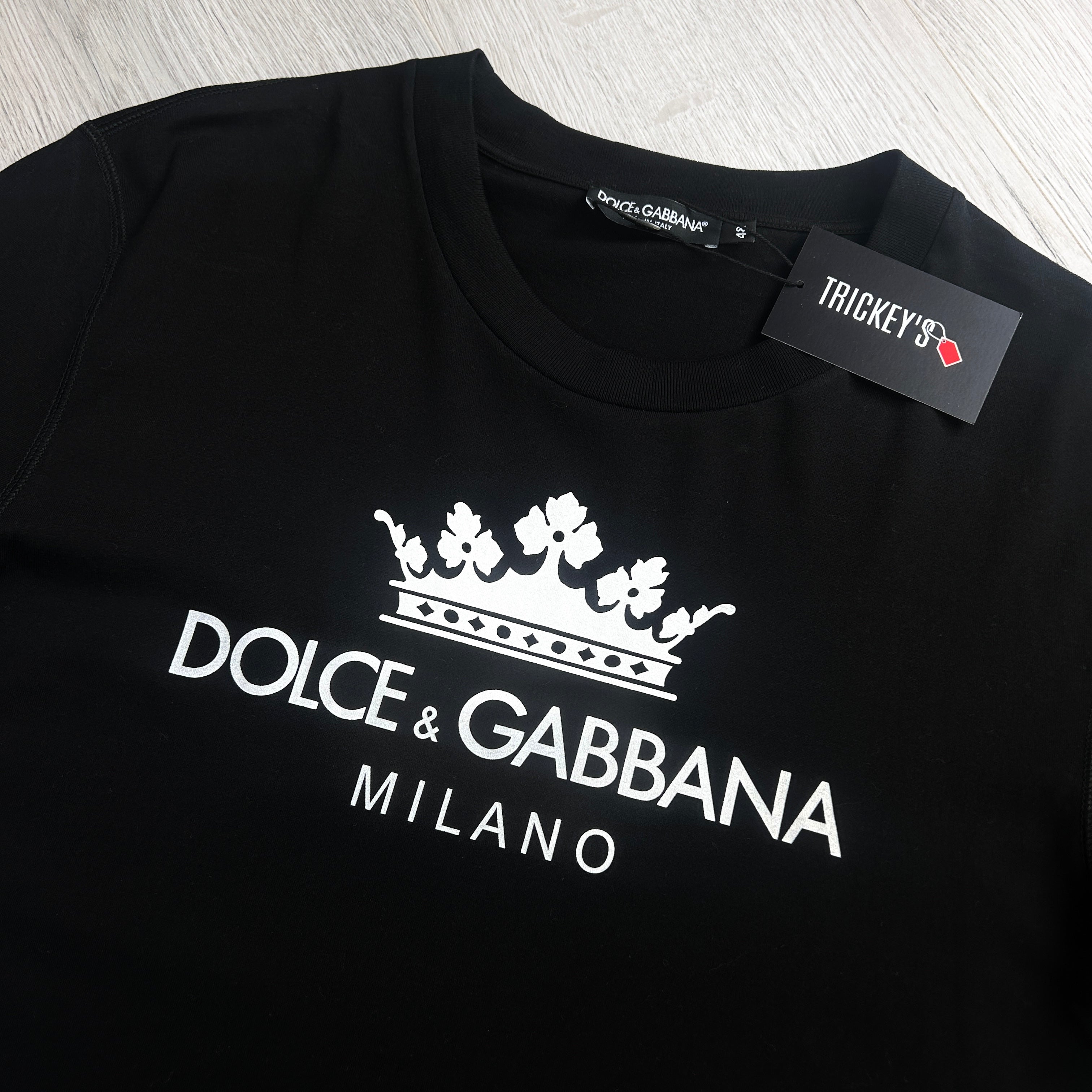 Dolce & Gabbana Men’s Black T-shirt - XL Slim