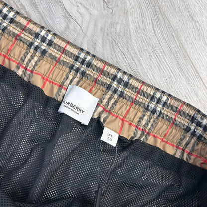 Burberry Men’s Check Drawcord Swim Shorts