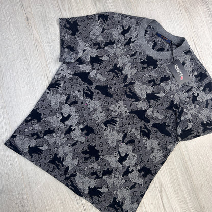 Louis Vuitton Men's Camo Jacquard T-shirt - Medium Slim