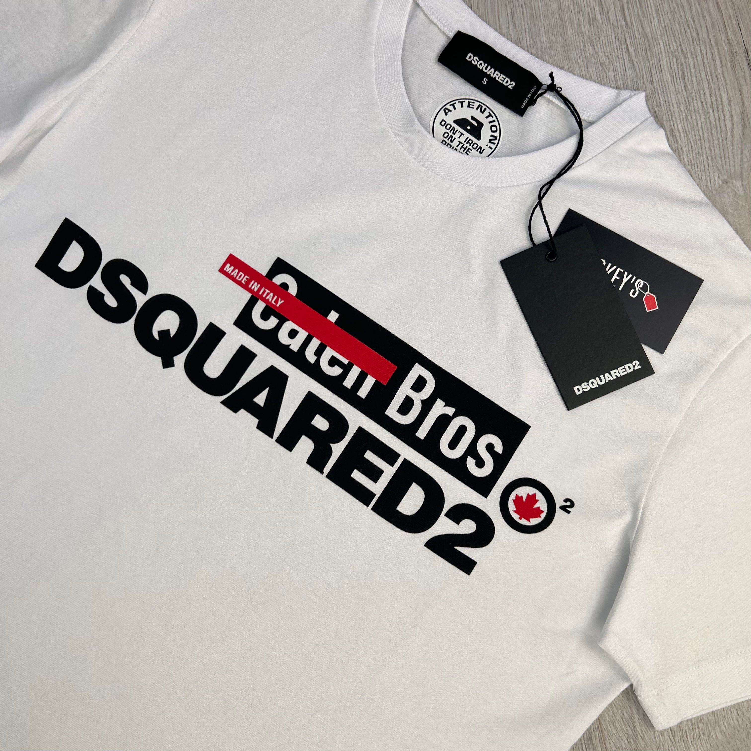 Dsquared2 Men’s ‘Caten Bros’ White T-shirt
