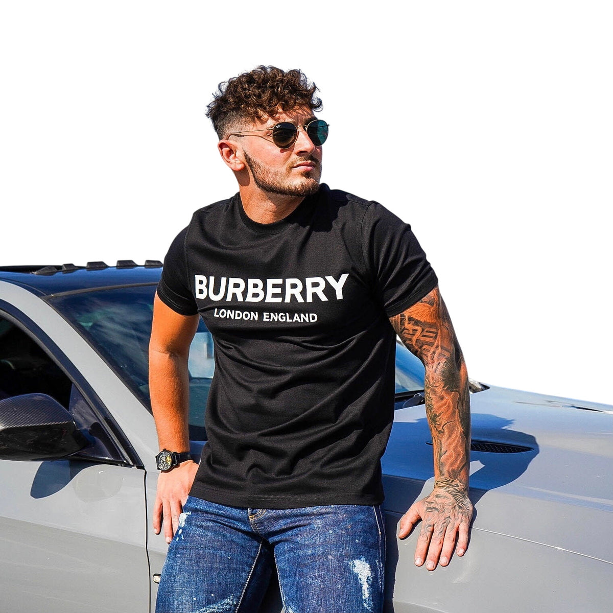 Burberry Men’s Black Short-sleeve Oversized T-shirt