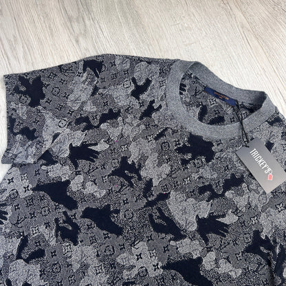 Louis Vuitton Men's Camo Jacquard T-shirt - Medium Slim