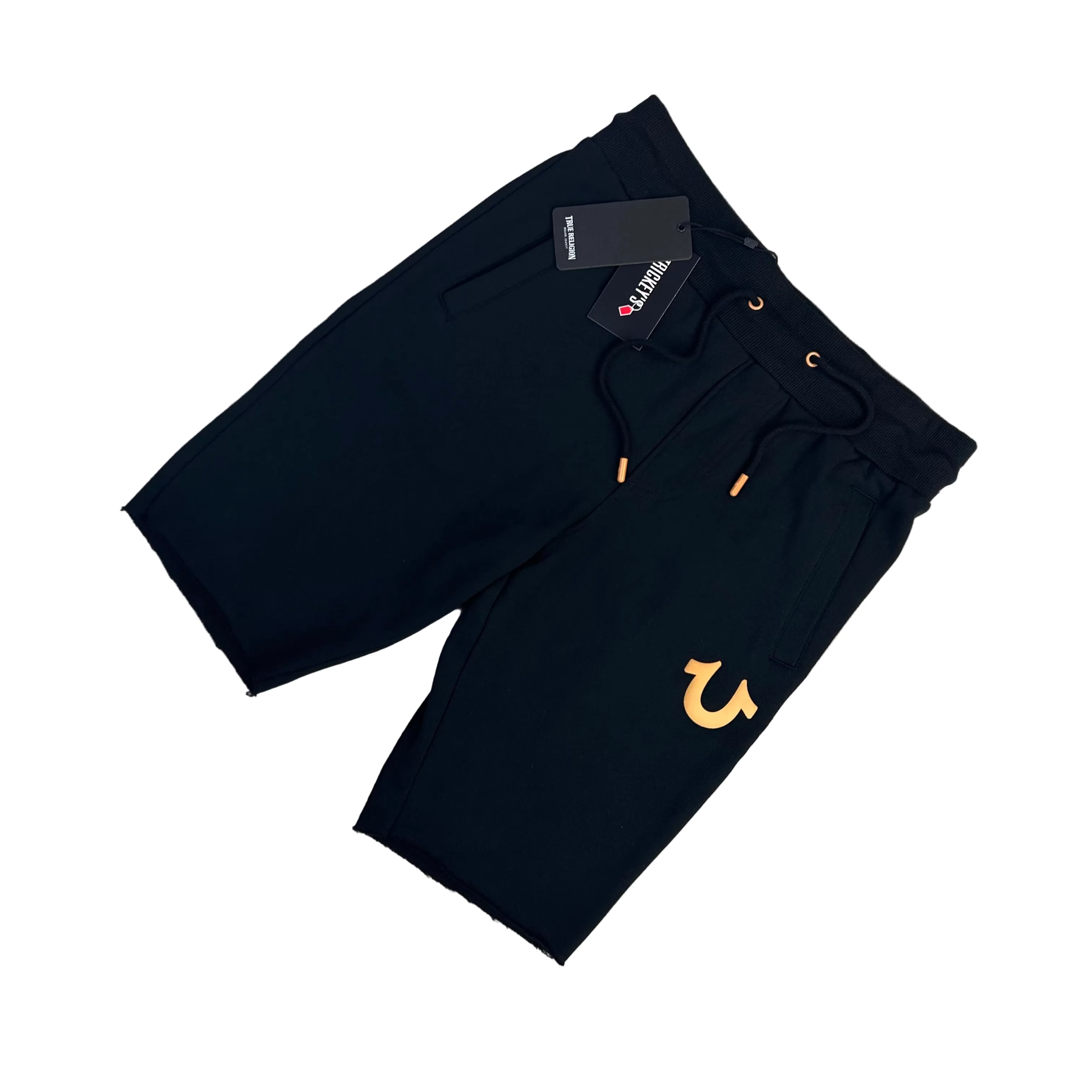 True Religion Men’s Black Jersey Shorts
