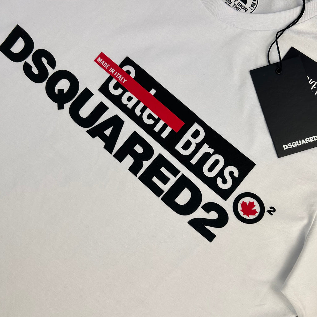 Dsquared2 Men’s ‘Caten Bros’ White T-shirt