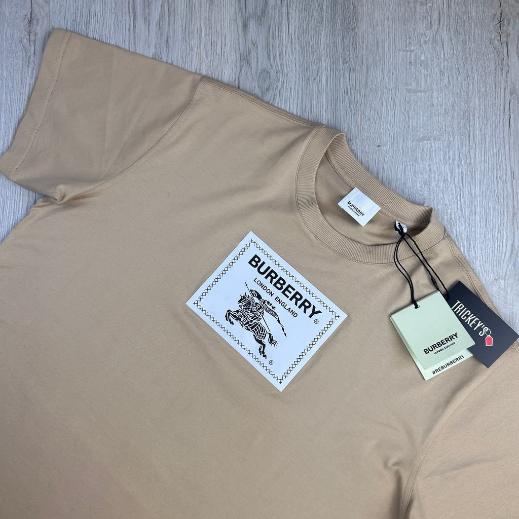 Burberry Men’s Beige Equestrian Knight T-shirt