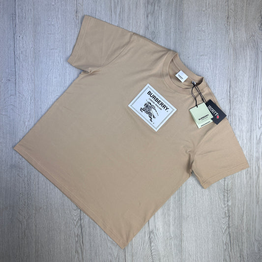 Burberry Men’s Beige Equestrian Knight T-shirt