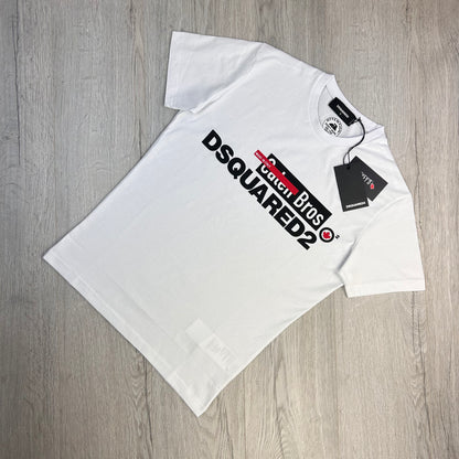Dsquared2 Men’s ‘Caten Bros’ White T-shirt