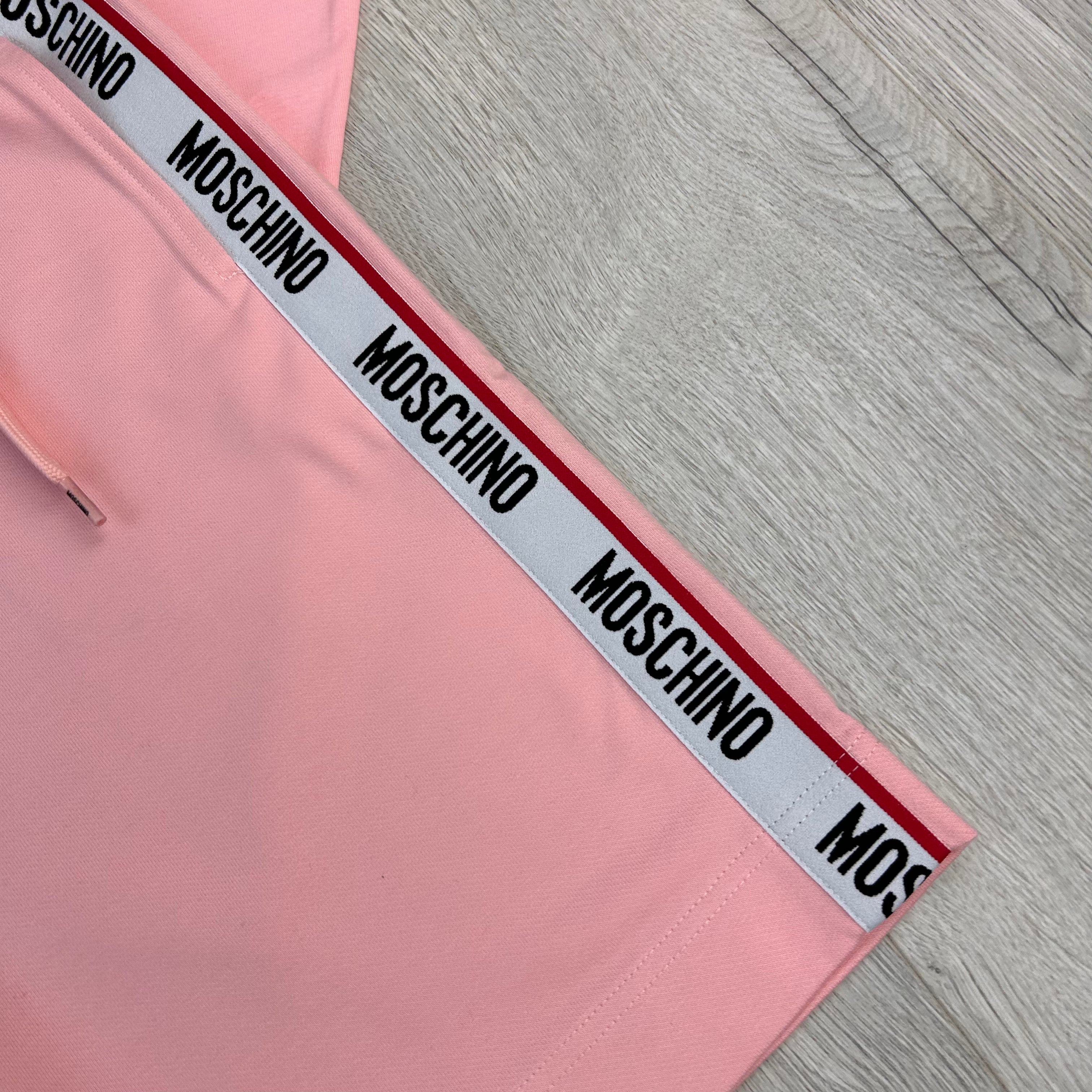 Moschino Men’s Pink T-shirt & Short Set