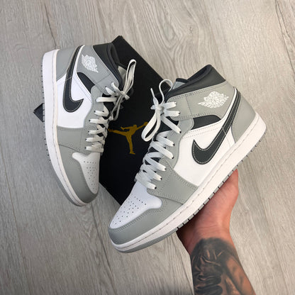 Jordan 1 Smoked Grey Mid Trainers - Uk 8.5