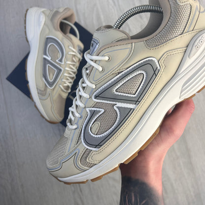 Dior B30 Men’s Cream Mesh and Technical Fabric Trainers - 41 (Fit Uk 7)