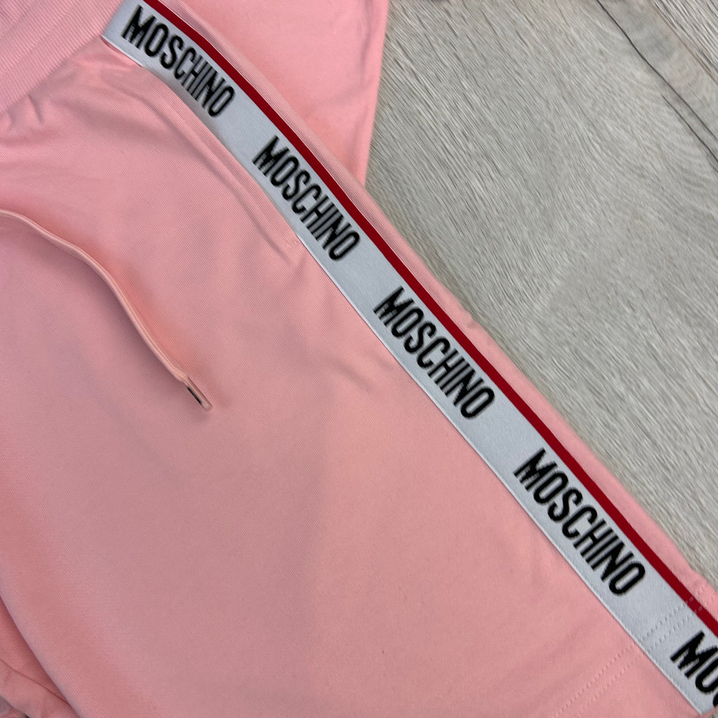 Moschino Men’s Pink T-shirt & Short Set