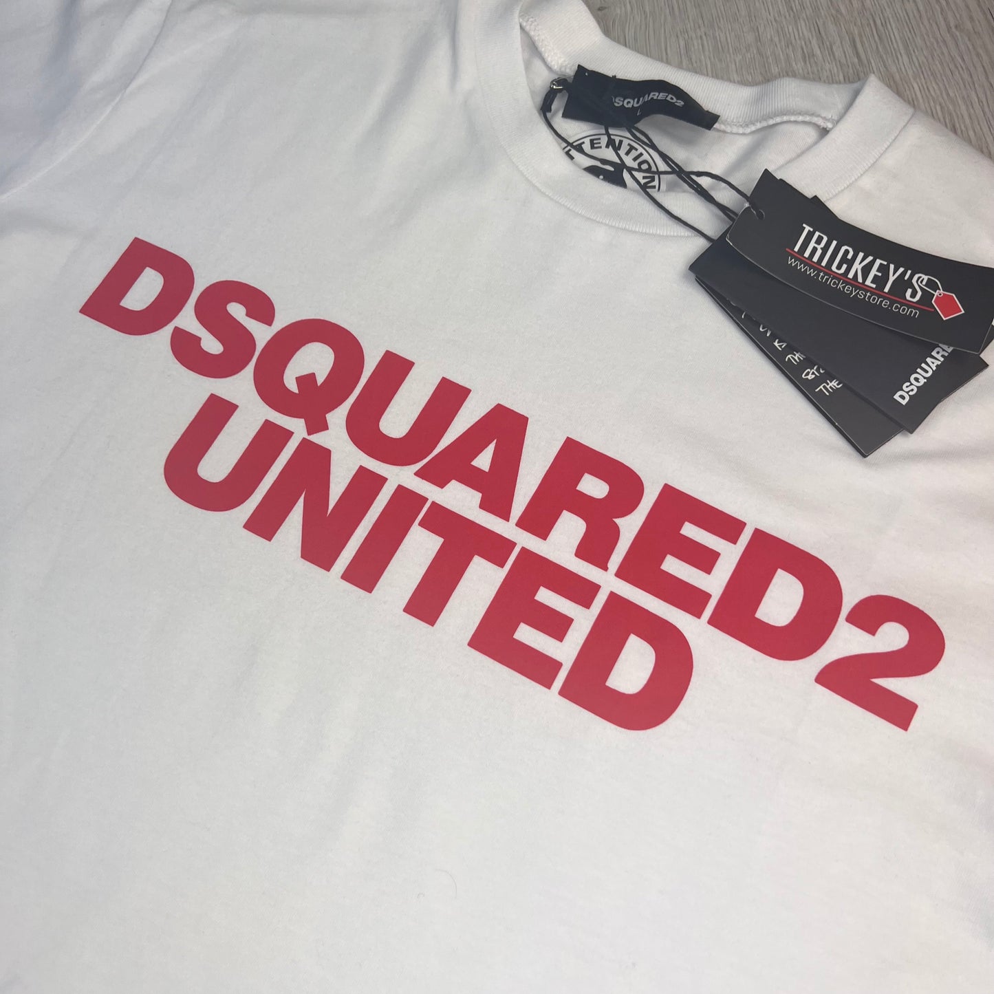 Dsquared2 ‘UNITED’ Men’s White T-shirt