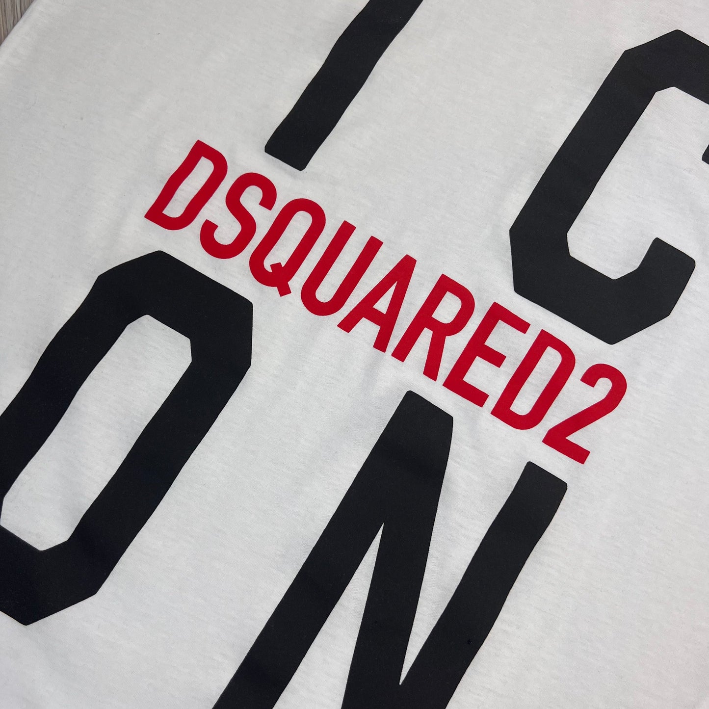 Dsquared2 Men’s White T-shirt ‘ICON’ Logo