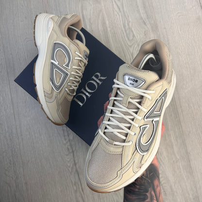 Dior B30 Men’s Cream Mesh and Technical Fabric Trainers - 41 (Fit Uk 7)