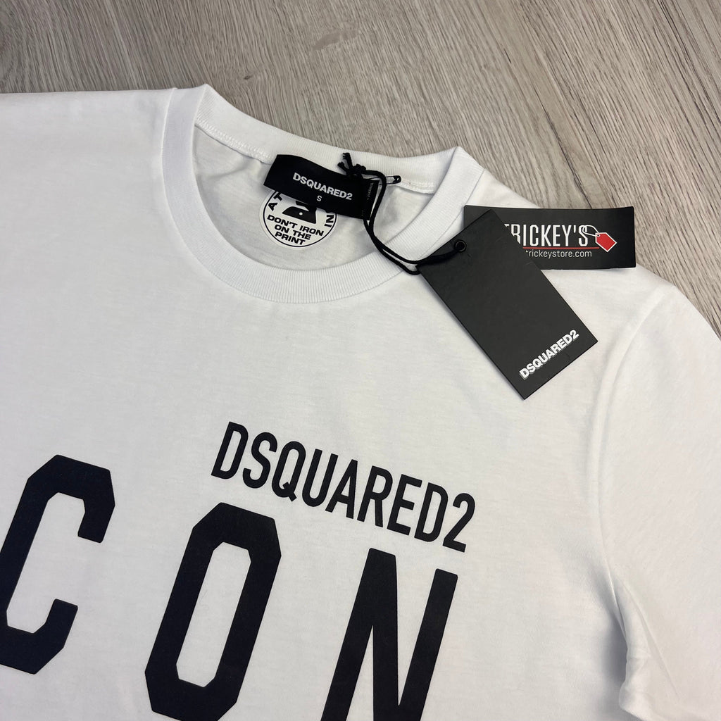 Dsquared2 Men’s ‘ICON’ White T-shirt