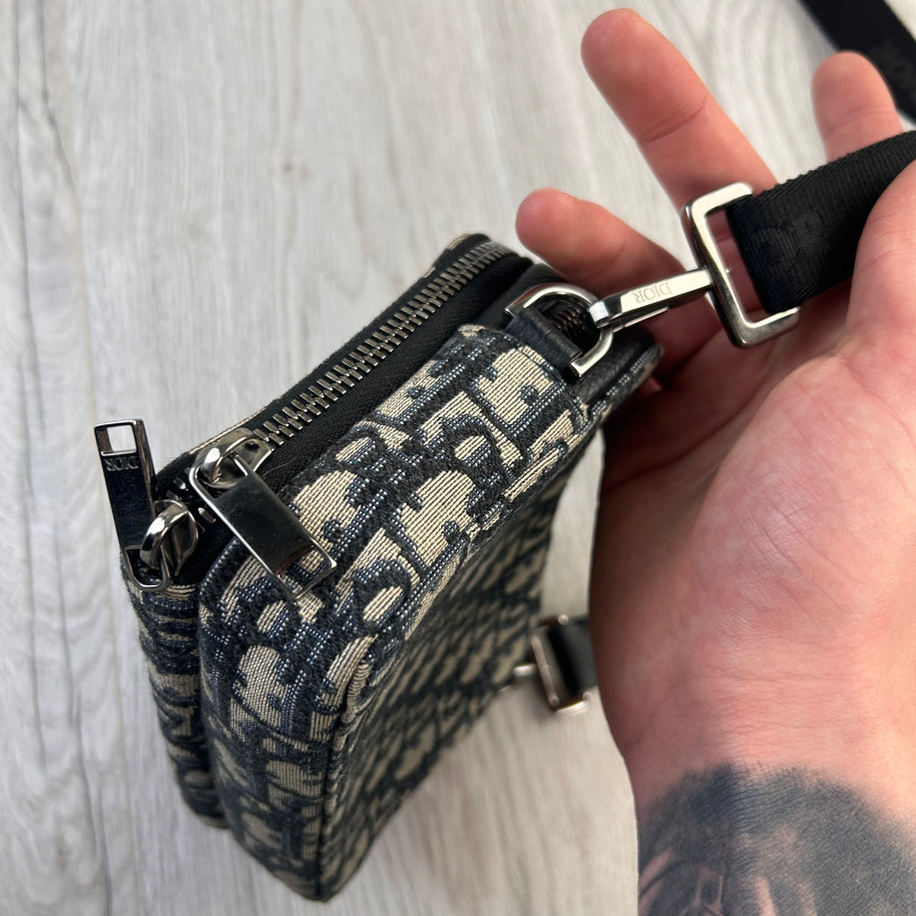 Dior Zipped Pouch With Shoulder Strap Bag