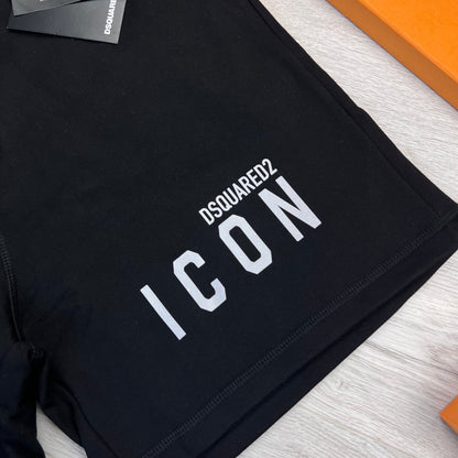 Dsquared2 ‘ICON’ Men’s Black Shorts Reflective