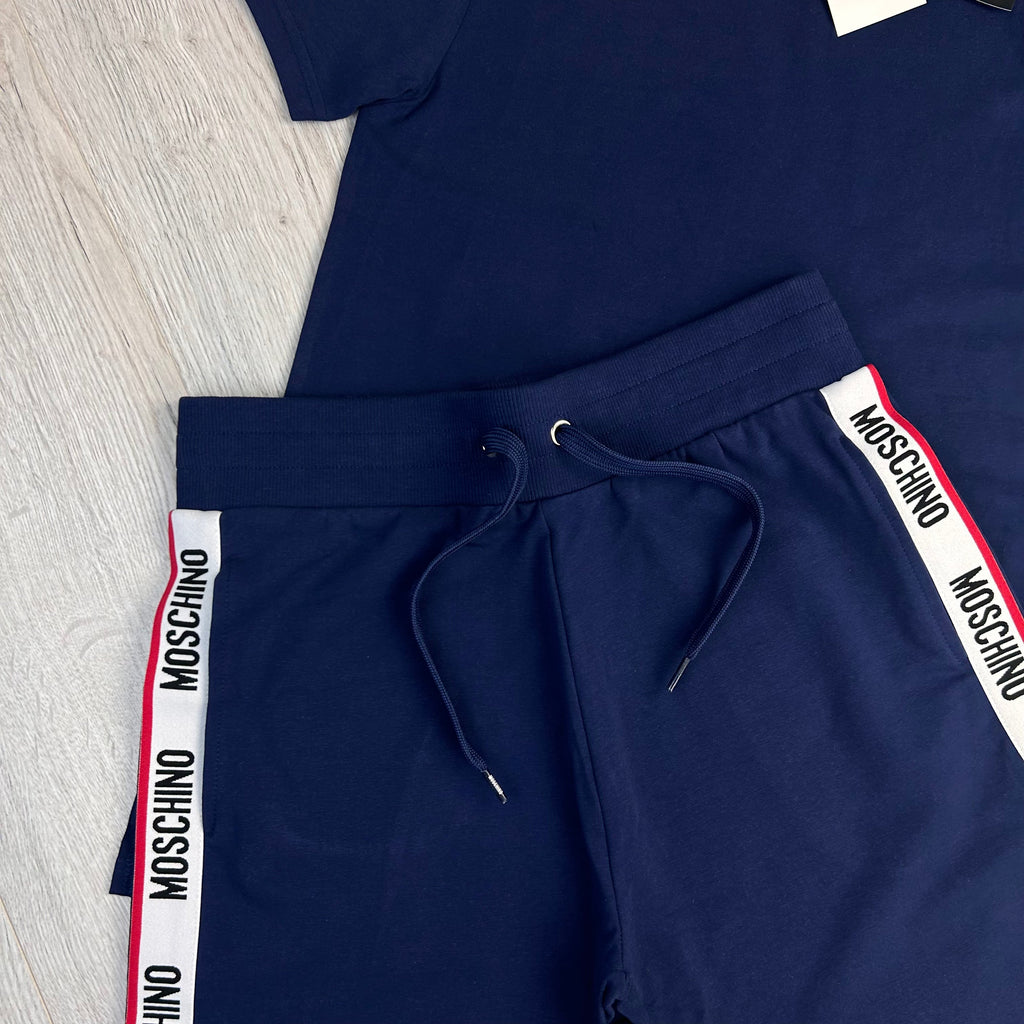 Moschino Men’s Navy T-shirt & Short Set