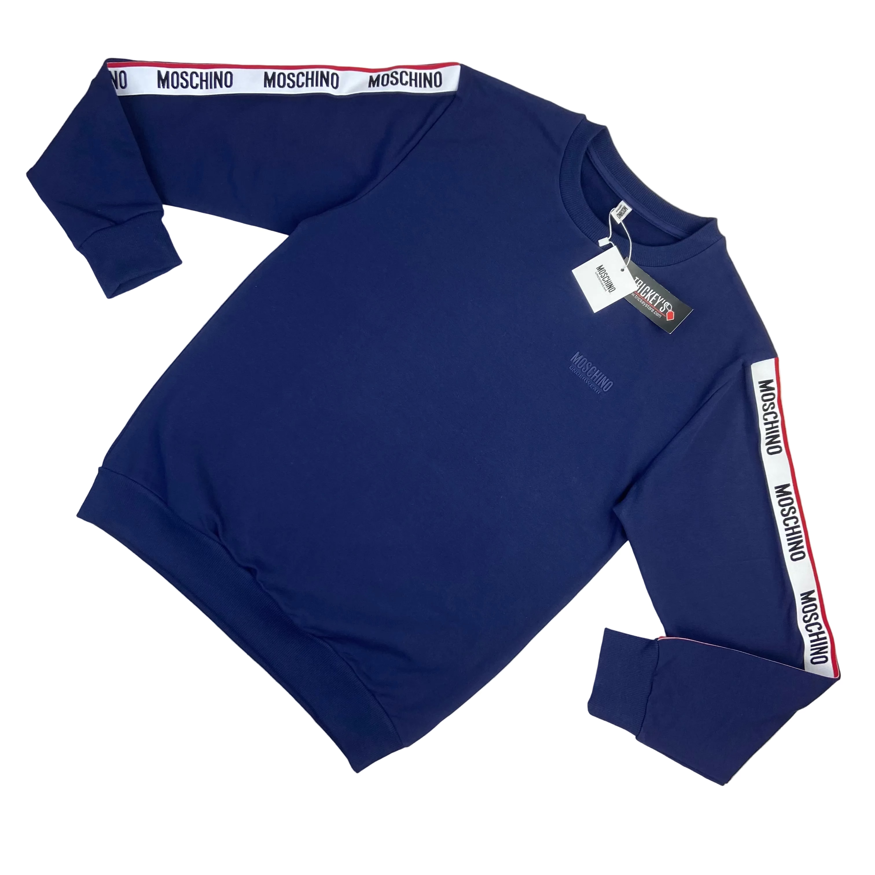 Moschino Men’s Navy Crewneck Jumper