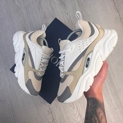 Dior B22 Men’s Cream Beige White Trainers - 43 (Uk 8/8.5)