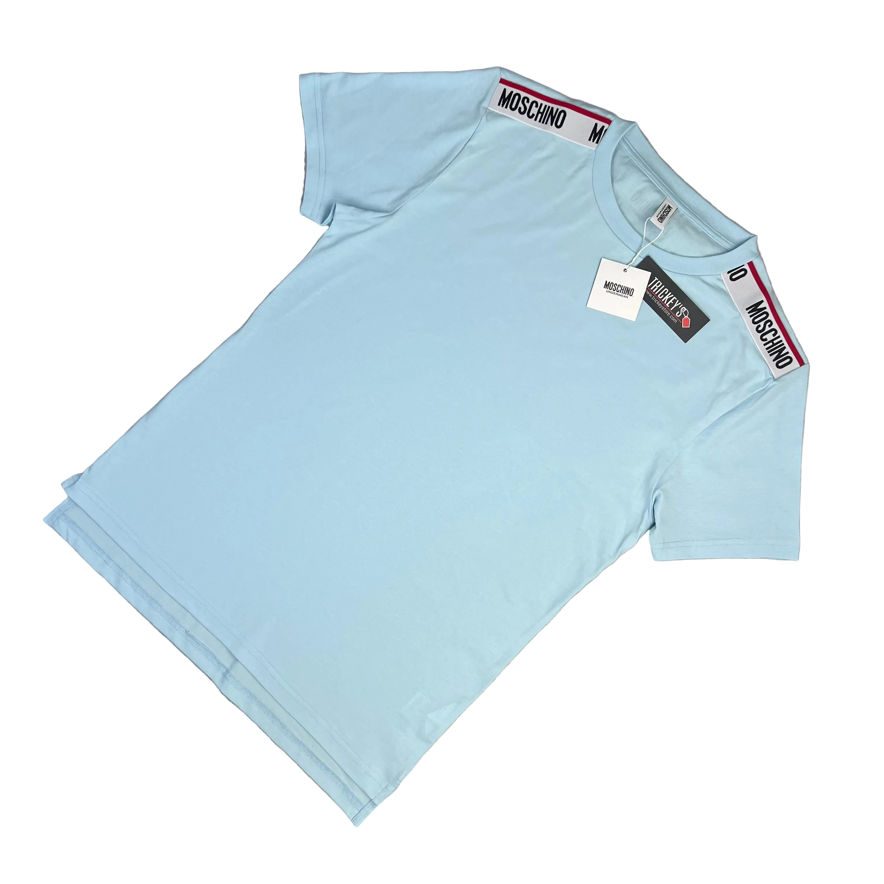 Moschino Men’s Baby Blue T-shirt