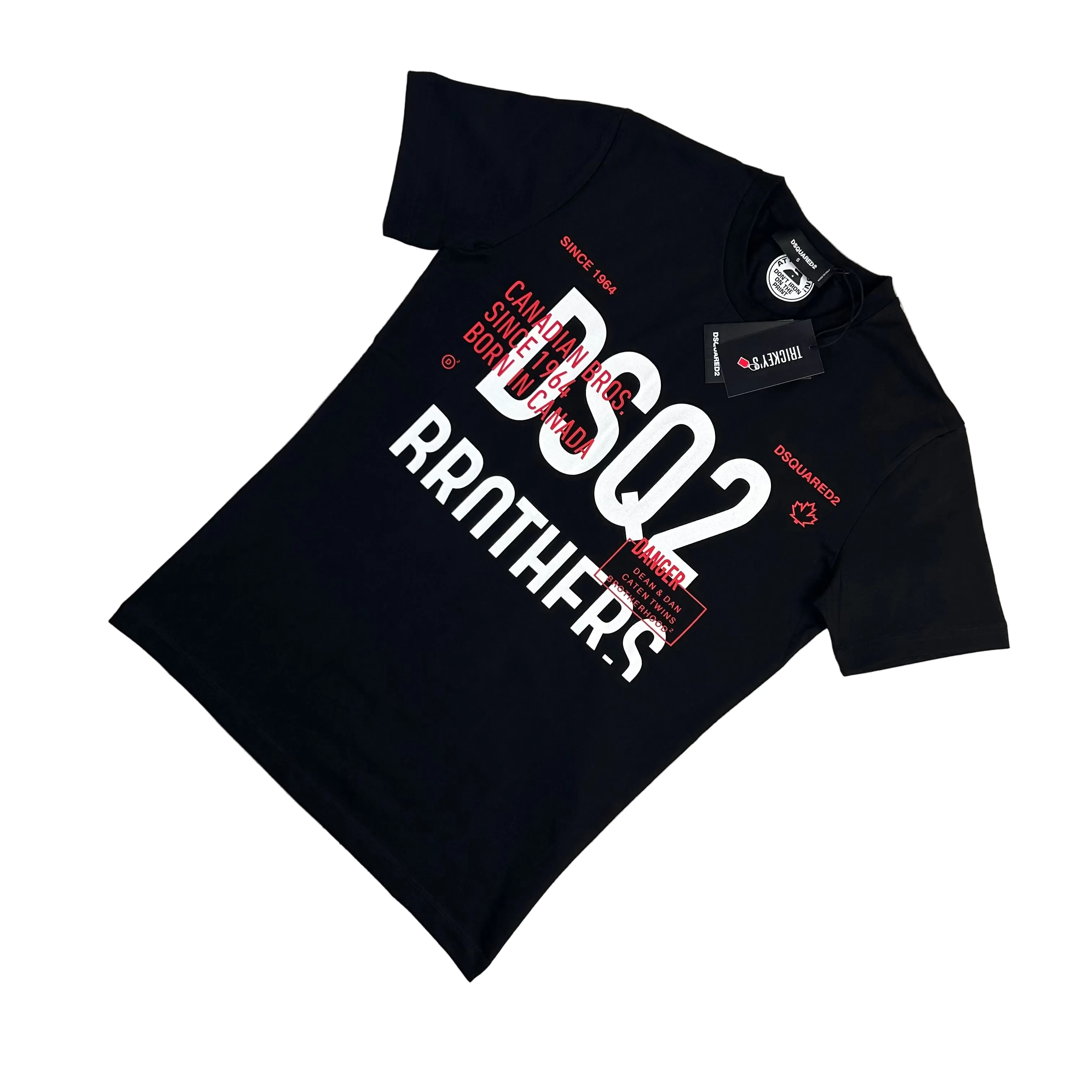 Dsquared2 Men’s ‘Brothers’ Black T-shirt