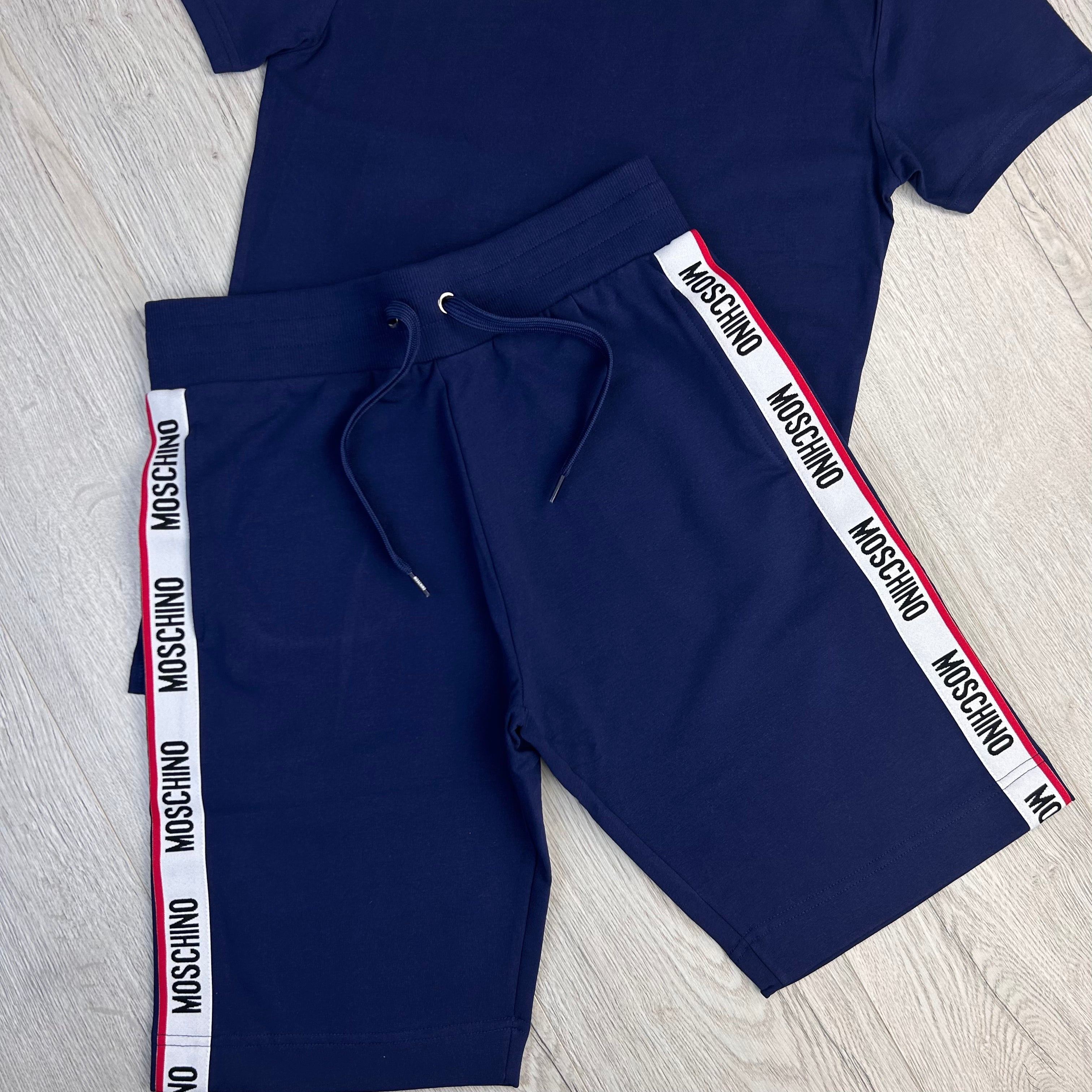 Moschino Men’s Navy T-shirt & Short Set