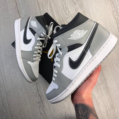 Jordan 1 Smoked Grey Mid Trainers - Uk 8.5