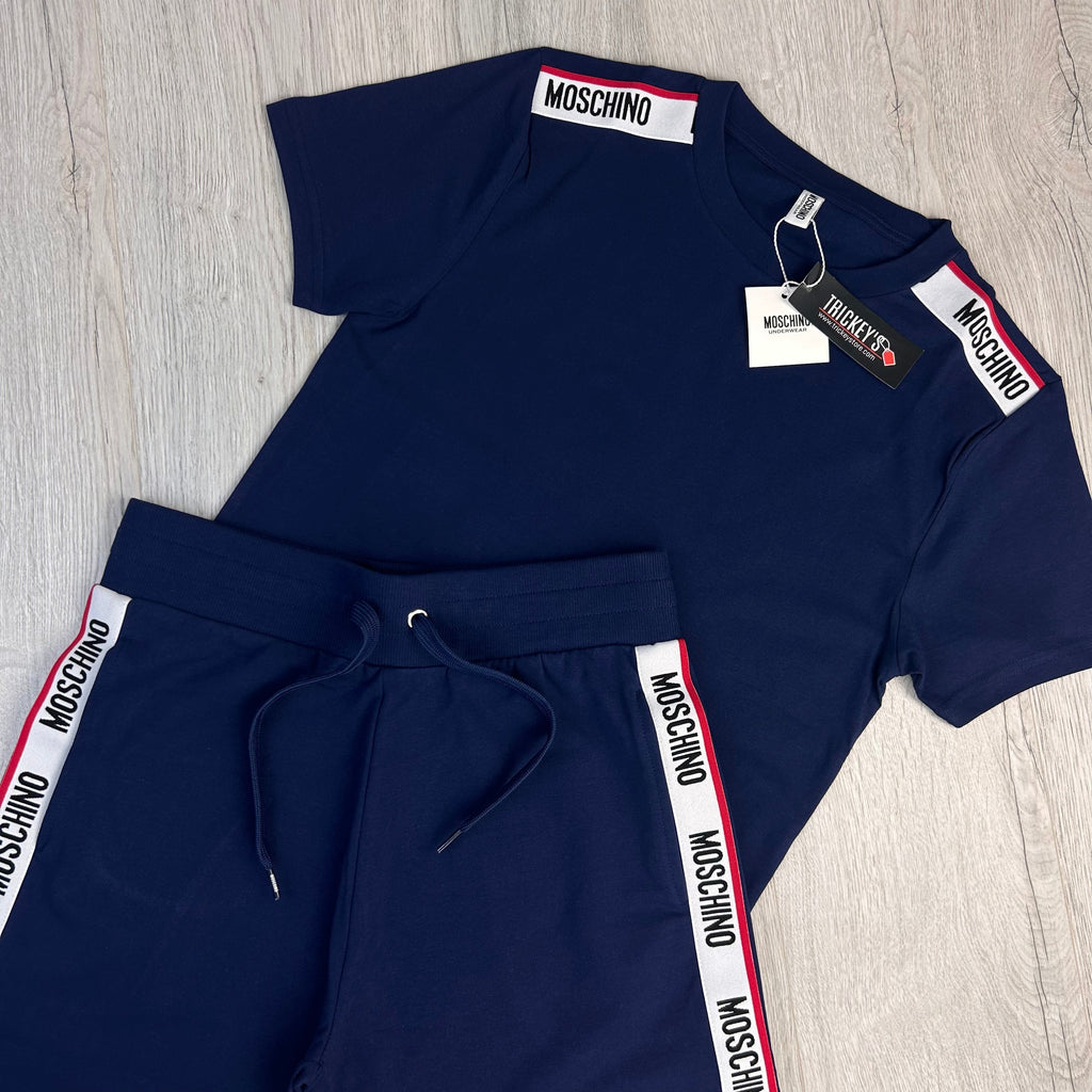 Moschino Men’s Navy T-shirt & Short Set