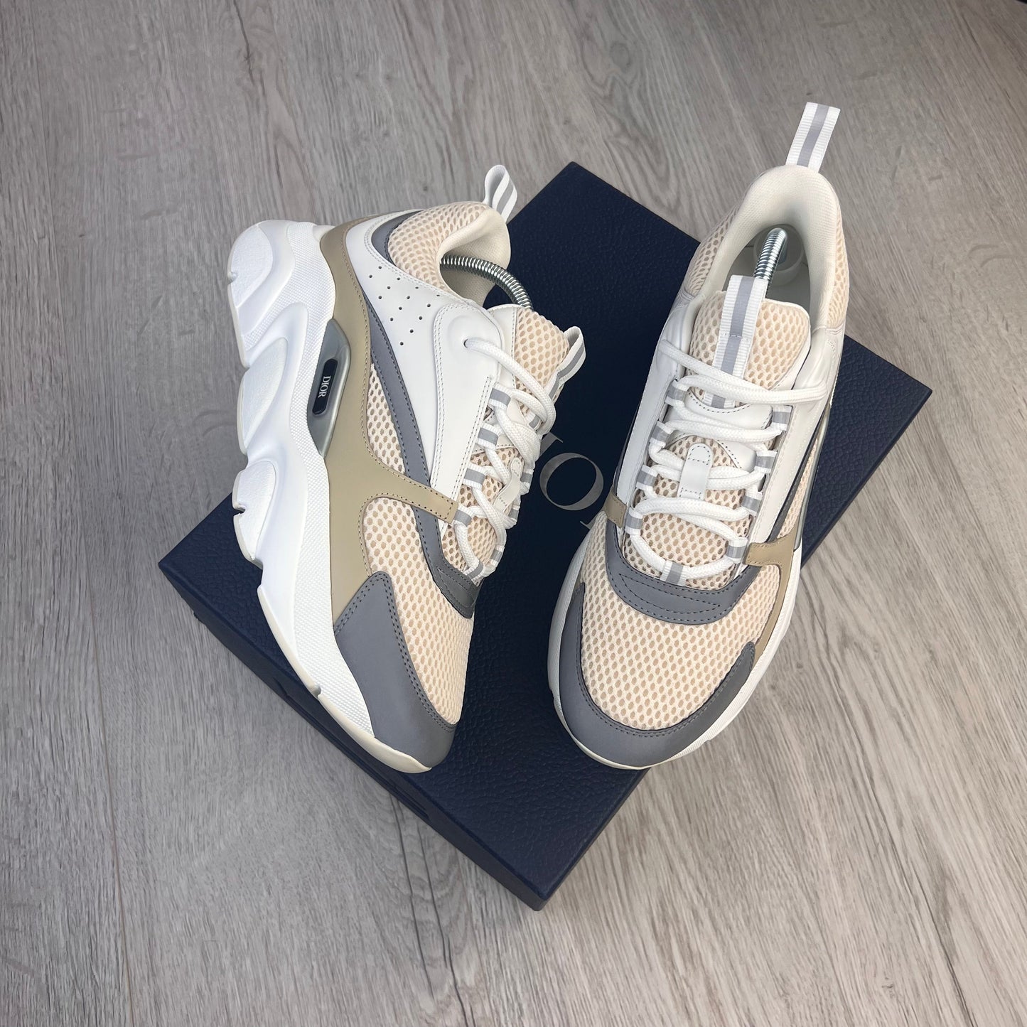 Dior B22 Men’s Cream Beige White Trainers - 43 (Uk 8/8.5)